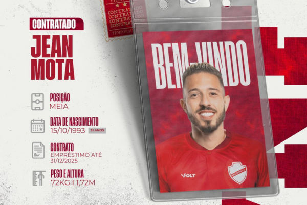 Vila Nova contrata meia Jean Mota por empréstimo junto ao Vitória